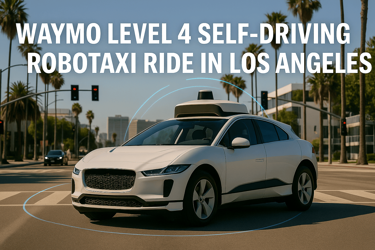 Waymo Level 4 Self-Driving Robotaxi Ride in Los Angeles