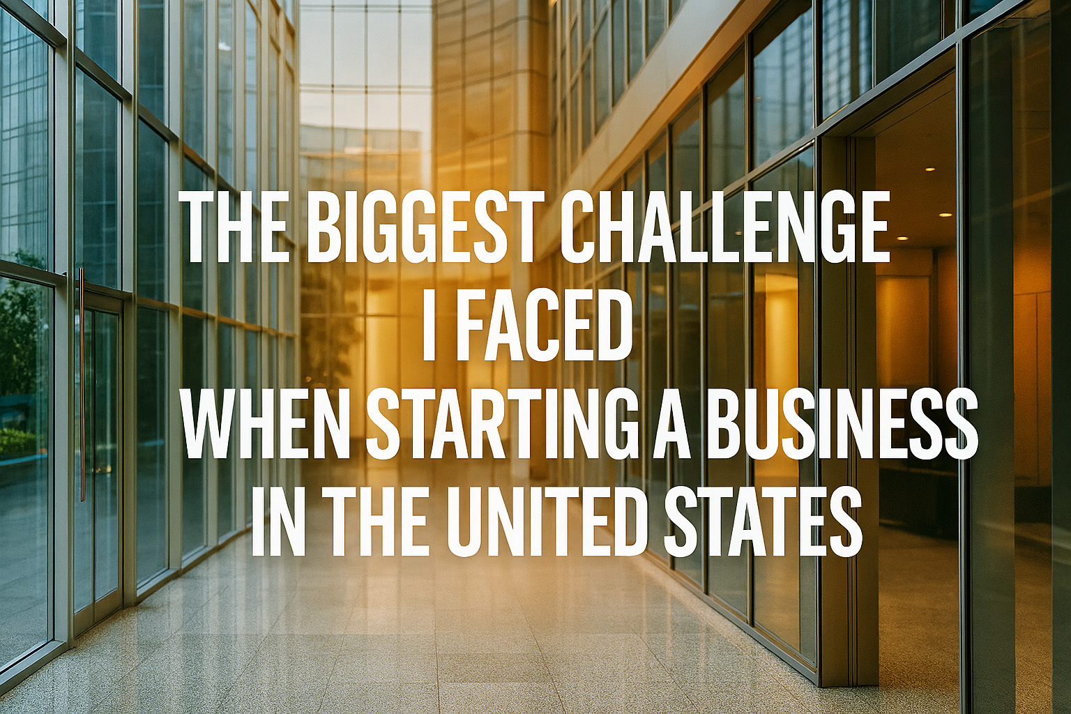 The Biggest Challenge I Faced When Starting a Business in the United States