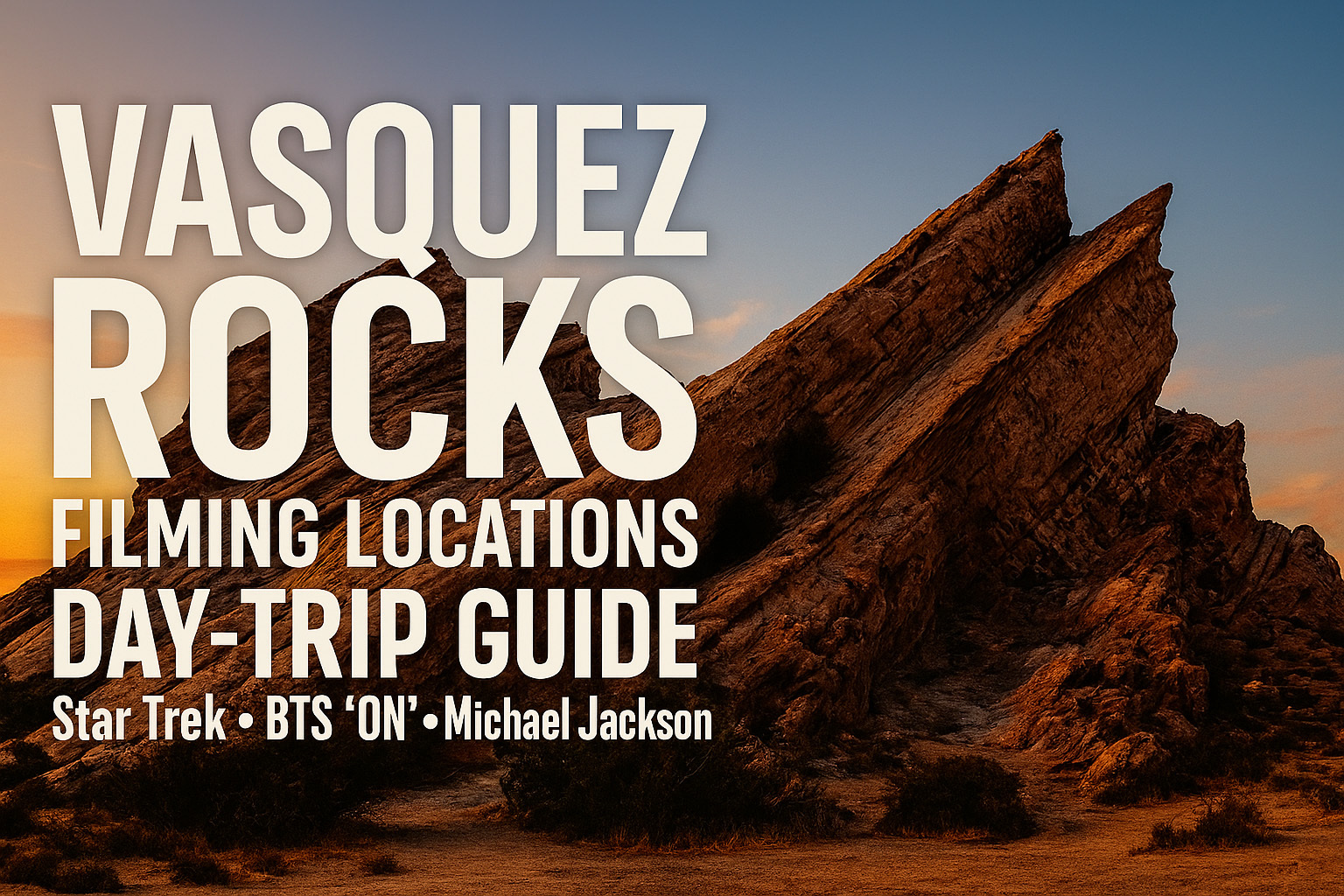 Vasquez Rocks Los Angeles: Filming Locations (Star Trek, BTS ‘ON’, Michael Jackson) + Day-Trip Guid