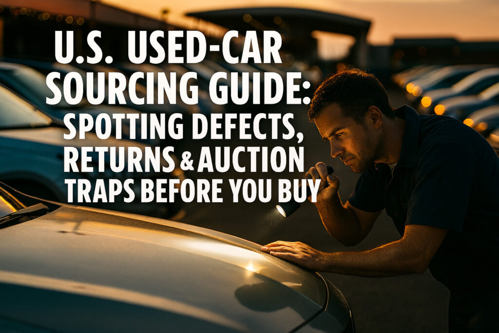 U.S. Used-Car Sourcing Guide Spotting Defects, Returns & Auction Traps Before You Buy