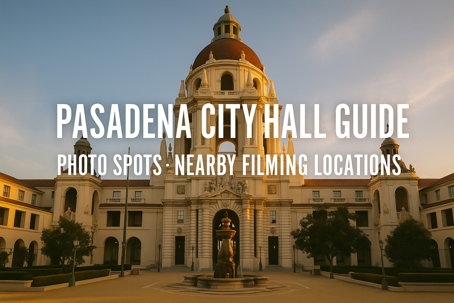 Pasadena City Hall Guide Photo Spots & Nearby Filming Locations