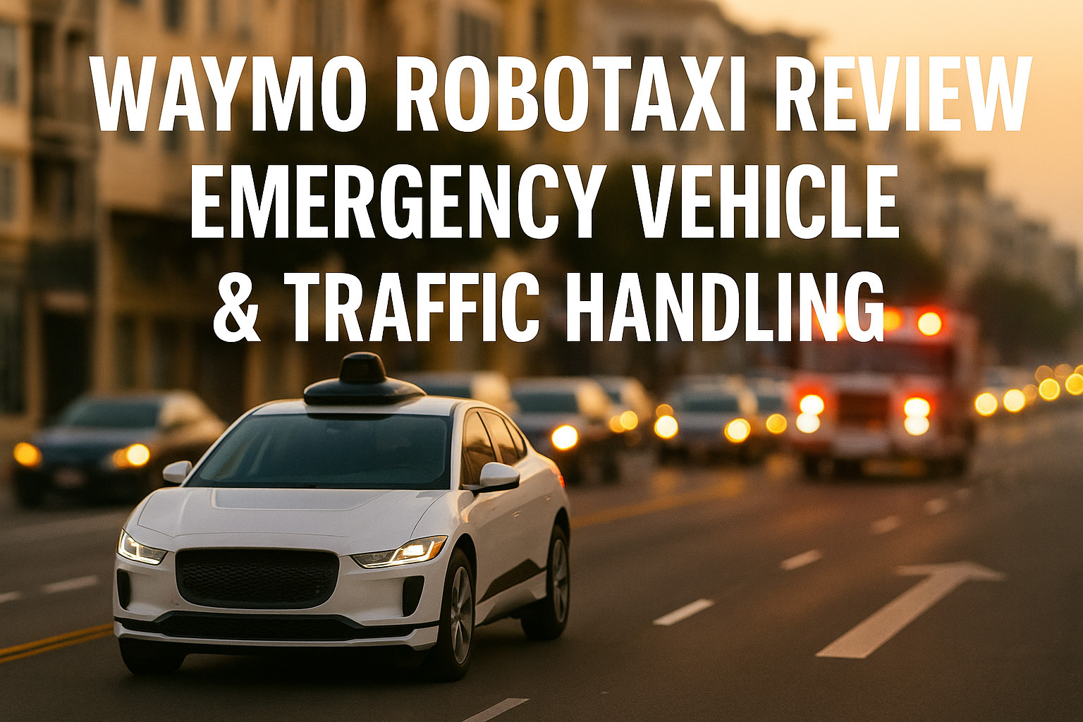 Waymo Robotaxi Review Emergency Vehicle & Traffic Handling