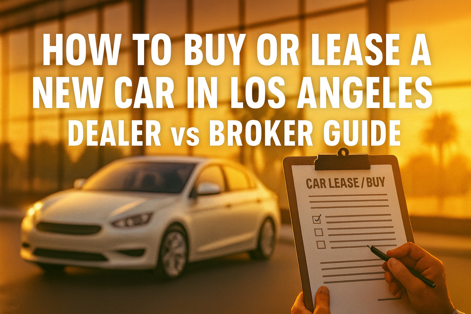 How to Buy or Lease a New Car in Los Angeles: Dealer vs Broker Guide