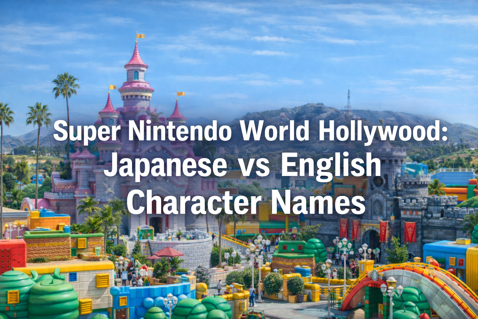 Super Nintendo World Hollywood: Japanese vs English Character Names
