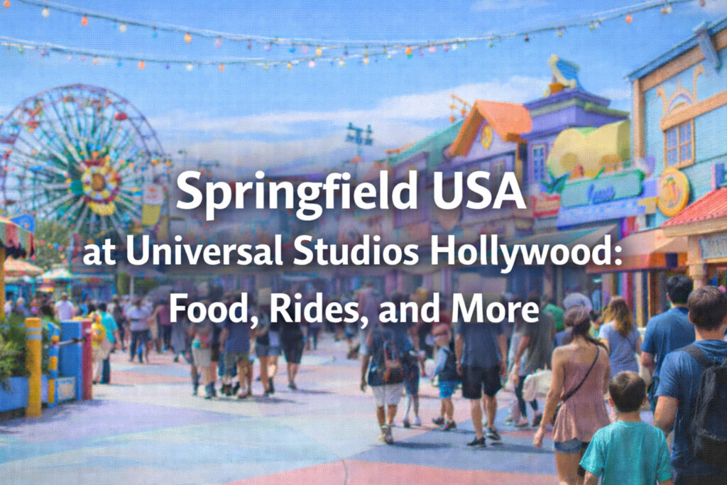 Springfield Rides Springfield USA at Universal Studios Hollywood: Food, Rides, and More ...