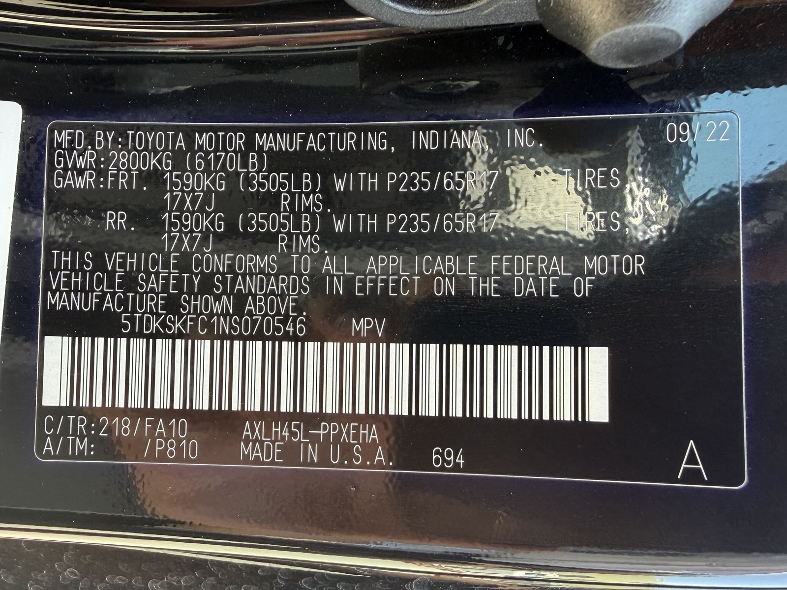 2022 Toyota Sienna LE - Photo 57