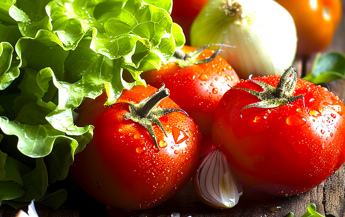Fresh In-N-Out ingredients