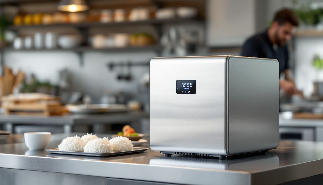 Automated sushi rice forming machine