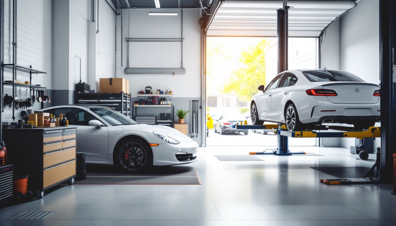 A diversified auto business service bay